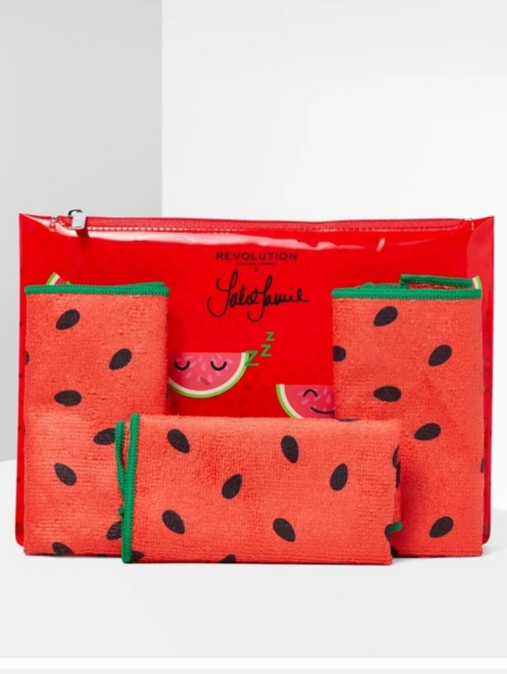 Revolution Skincare  x Jake Jamie-Watermelon 🍉 Microfiber Cleansing Cloth Set♥️